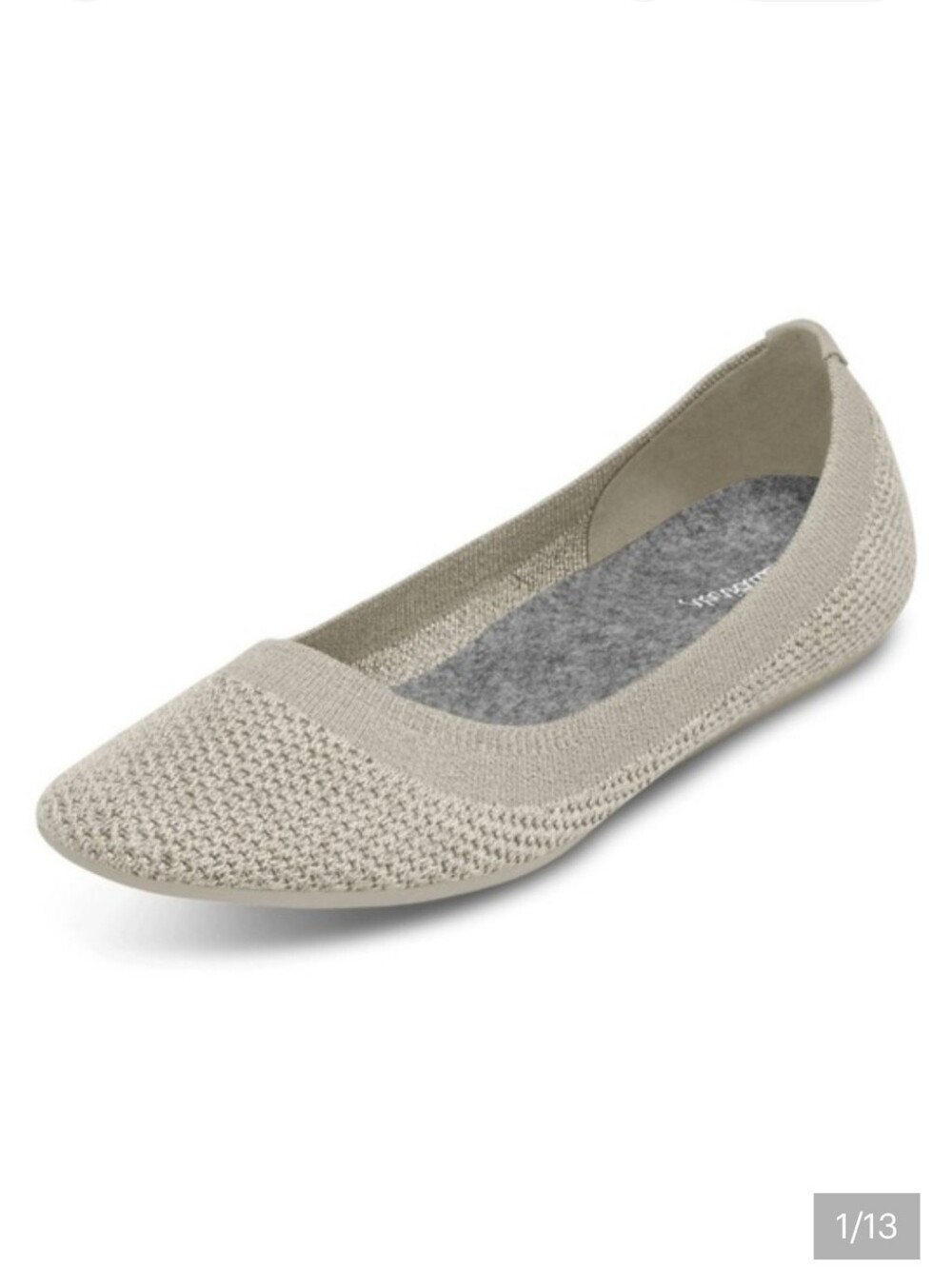 allbirds Tree Breezer Knit Ballet Flat in Light Beige